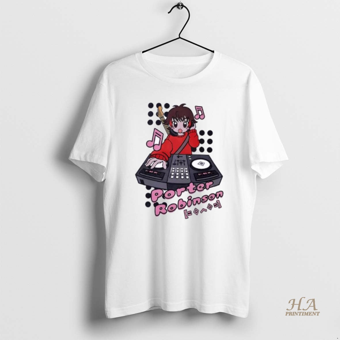 Official Porter Robinson Anime Dj Ornaments White