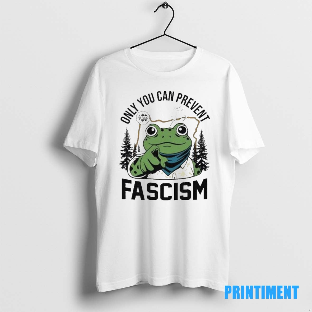 Official Portland Frog Only You Can Prevent Fascism Tee Sweater