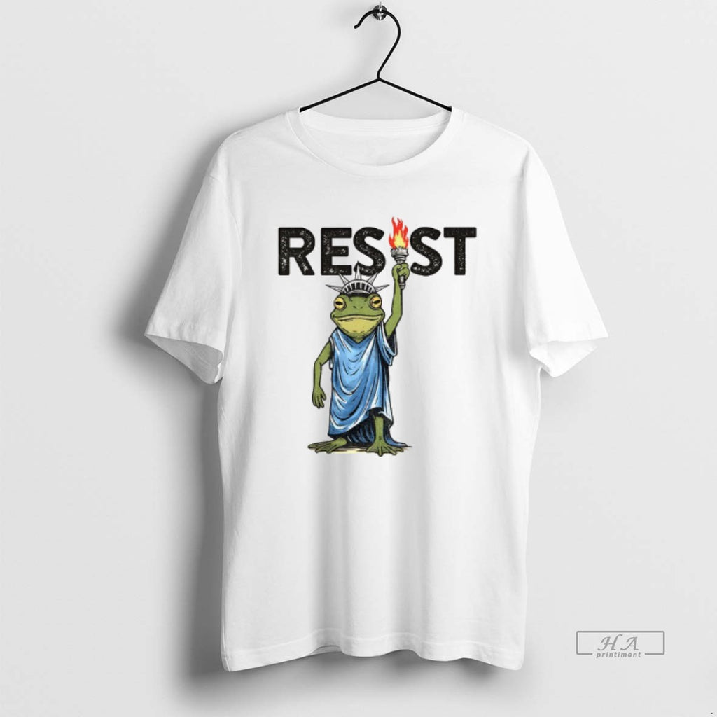 Official Portland Frog Protest Resist Statue Of Liberty