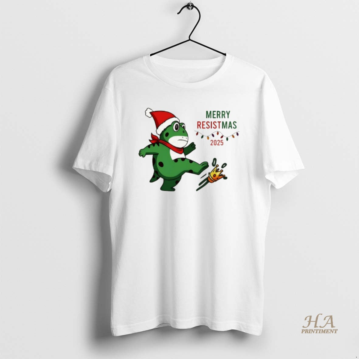 Official Portland Frog Kick Crown Resist Merry Christmas Merry Christmas