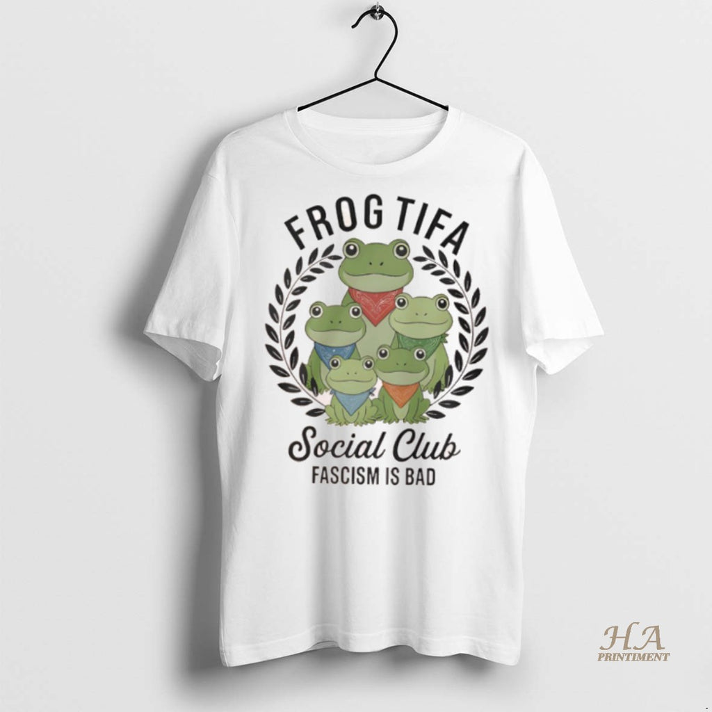 Official Portland Frog Tifa Social Club Fascism Is Bad Shirt