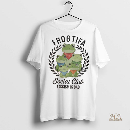 Official Portland Frog Tifa Social Club Fascism Is Bad Shirt