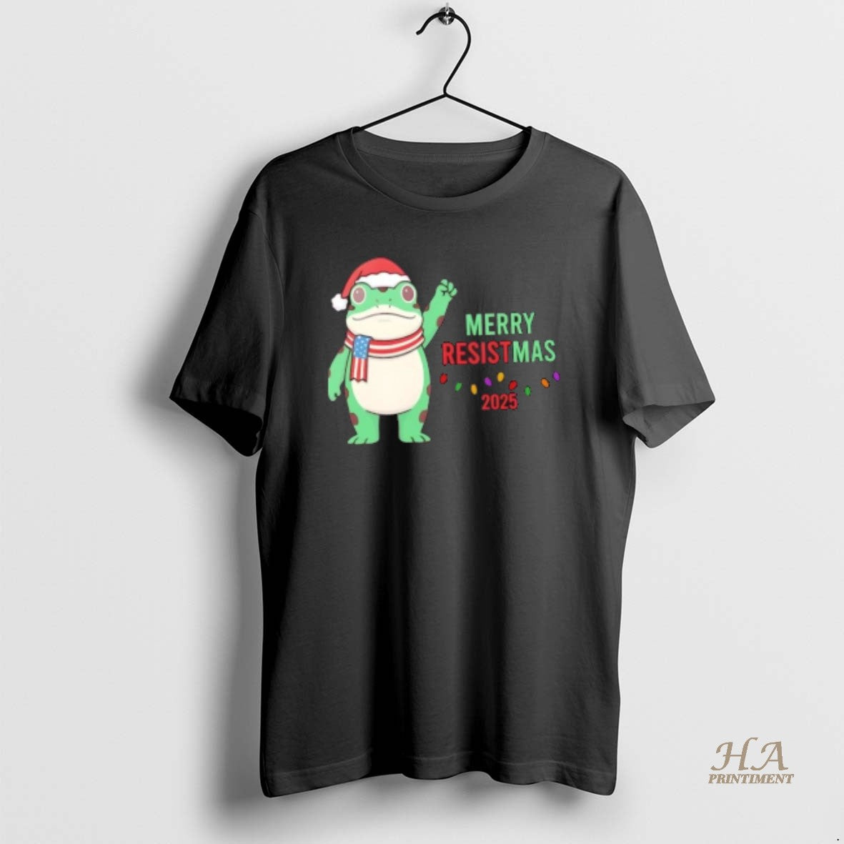 Official Portland Protest Frog Merry Resistmas 2025 Christmas