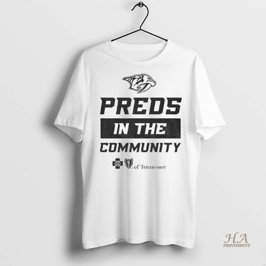 Official Preds In The Community Nashville Predators 2025 Shirt