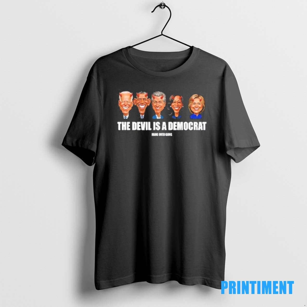 Official Presidents The Devil Is A Democrat Hand Over Gang Tee Sweater