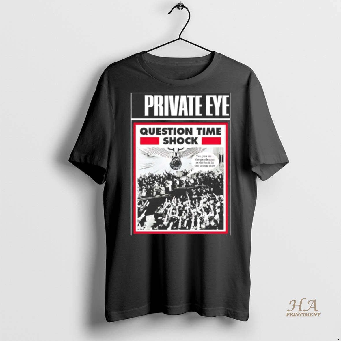 Official Private Eye Question Time Shock Shirt