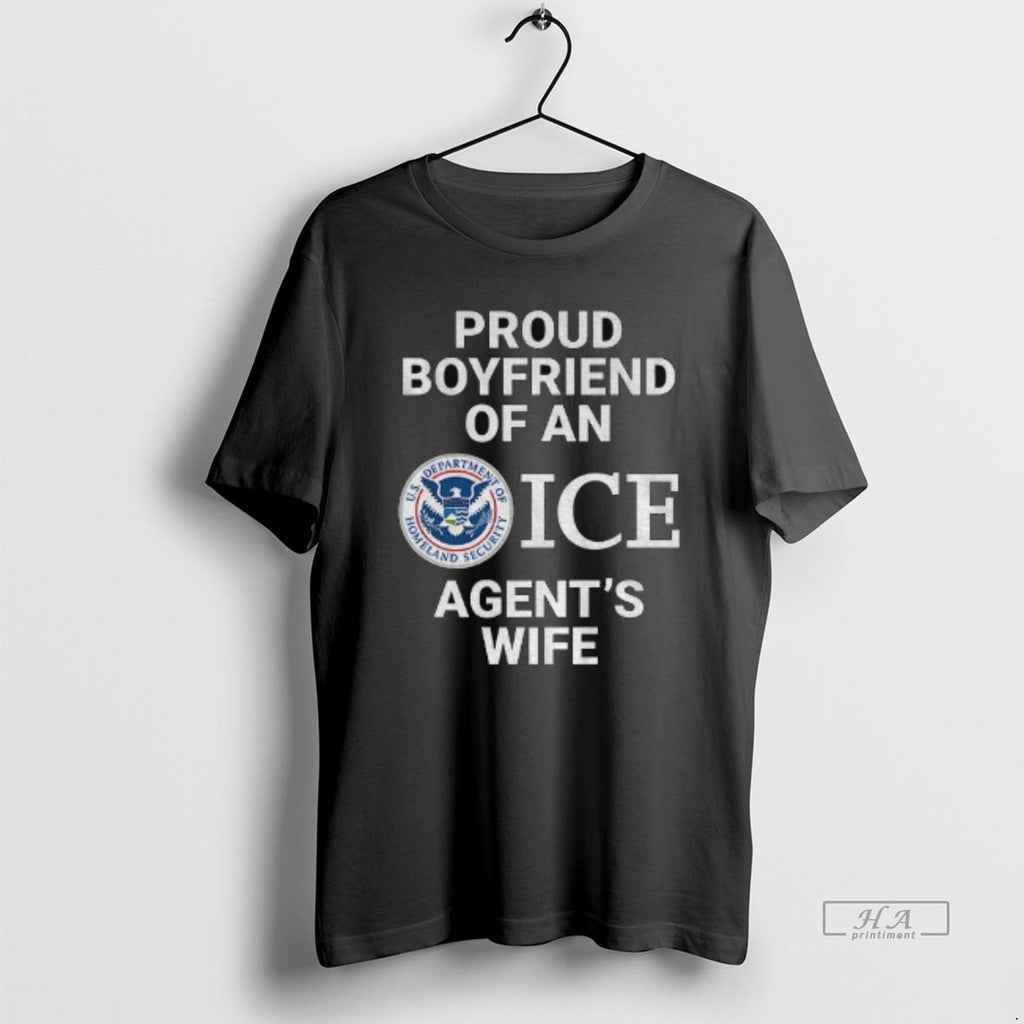 Official Proud Boyfriend Of An Ice Agents Wife Logo