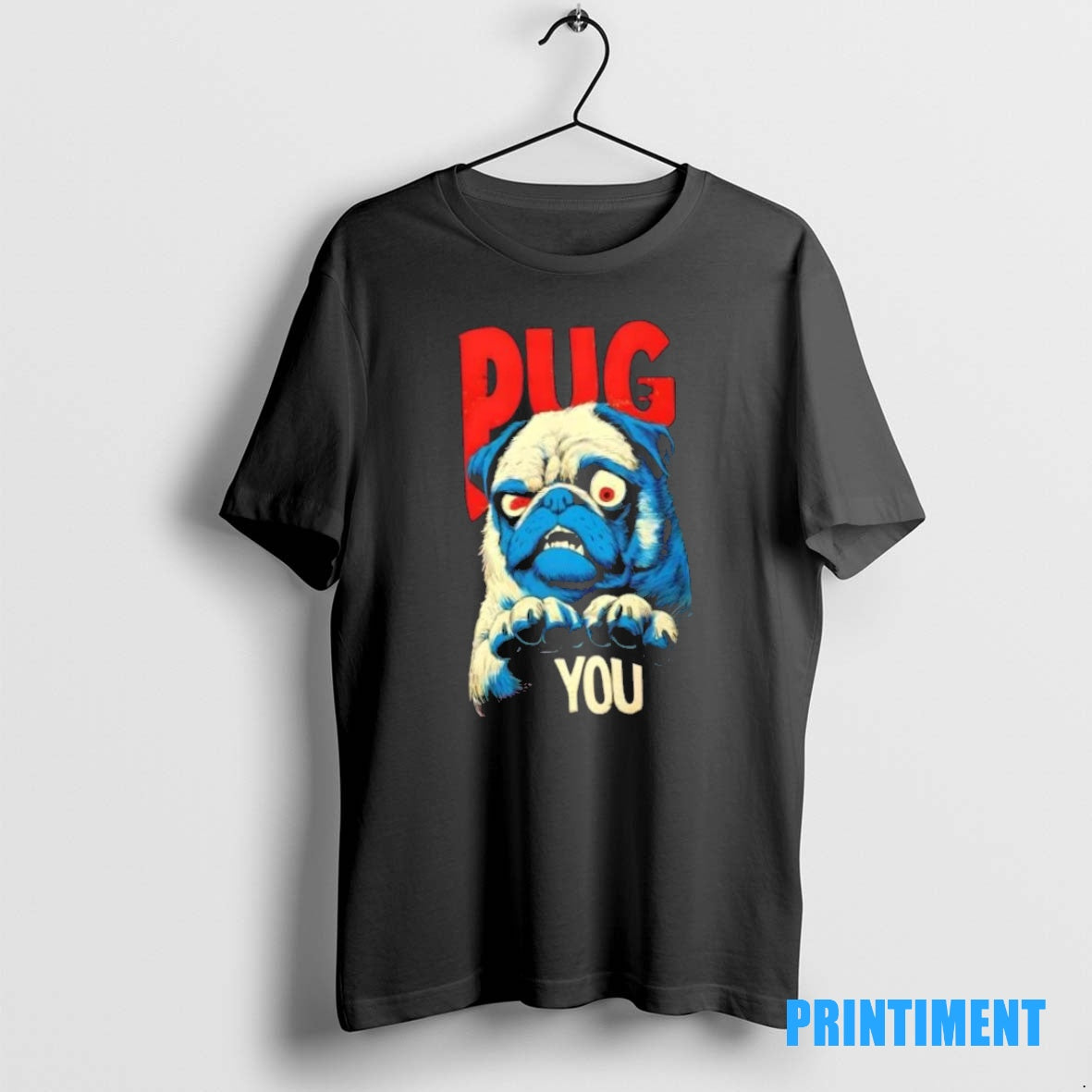 Official Pug You Funny Angry Dog Graphic Tee Sweater