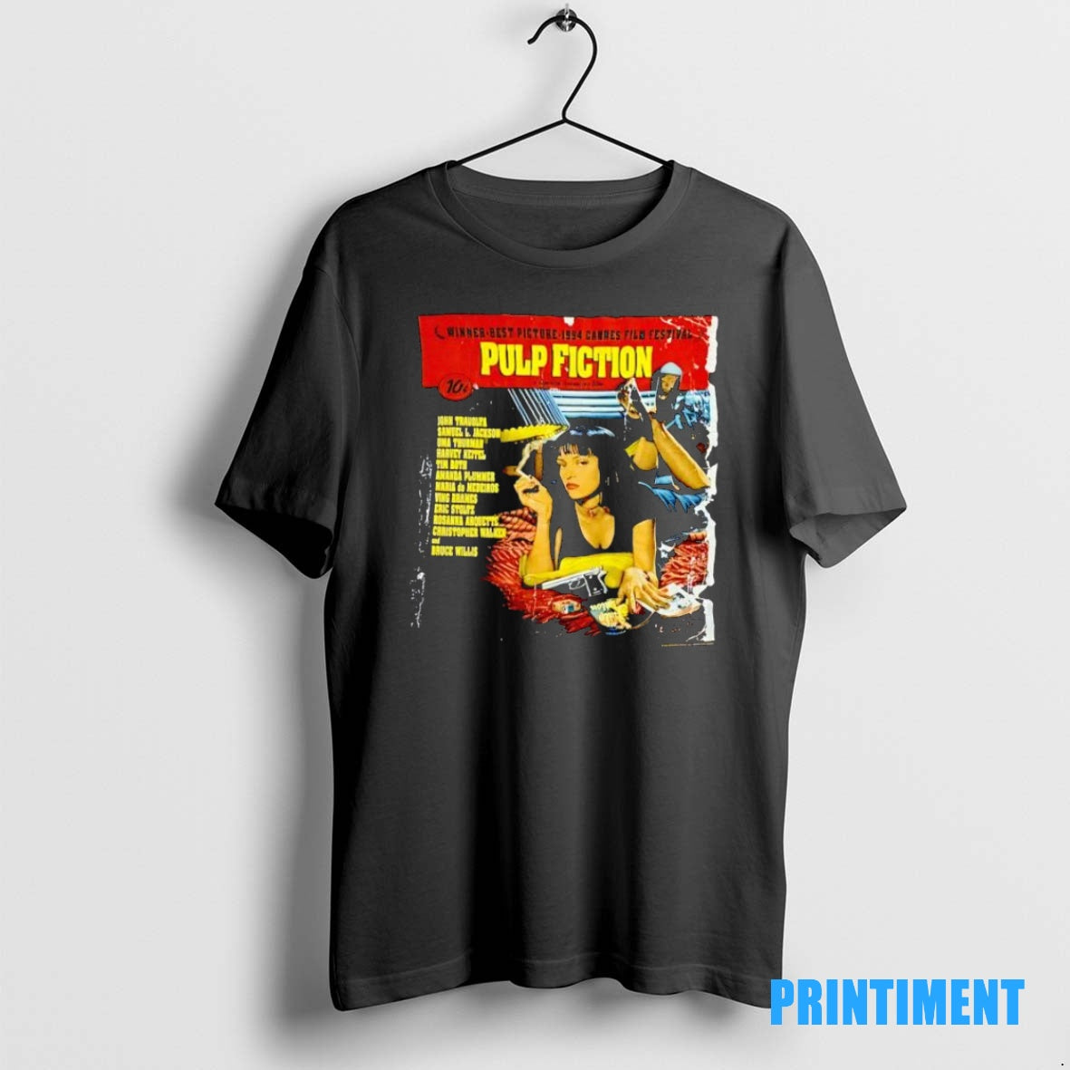 Official Pulp Fiction John Travolta Samuel L Tee Sweater