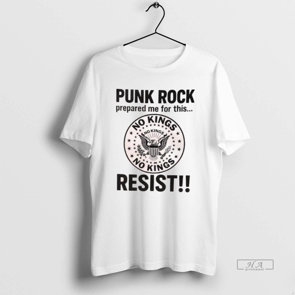 Official Punk Rock Prepared Me For This Resist No Kings Logo