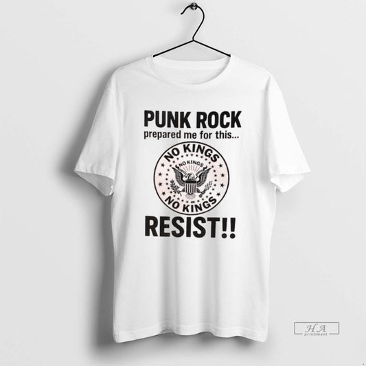 Official Punk Rock Prepared Me For This Resist No Kings Logo
