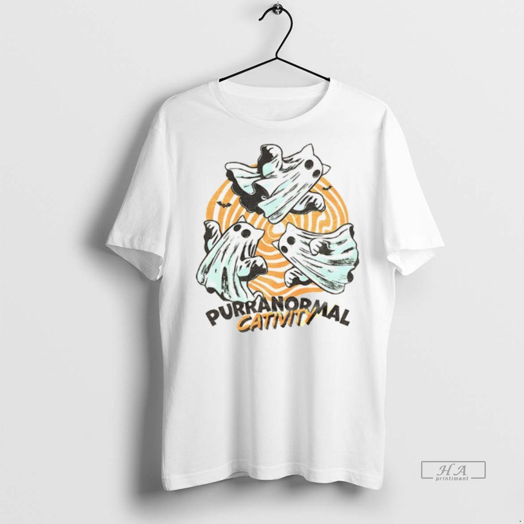Official Purranormal Cativity Ghost Cat Halloween Shirt