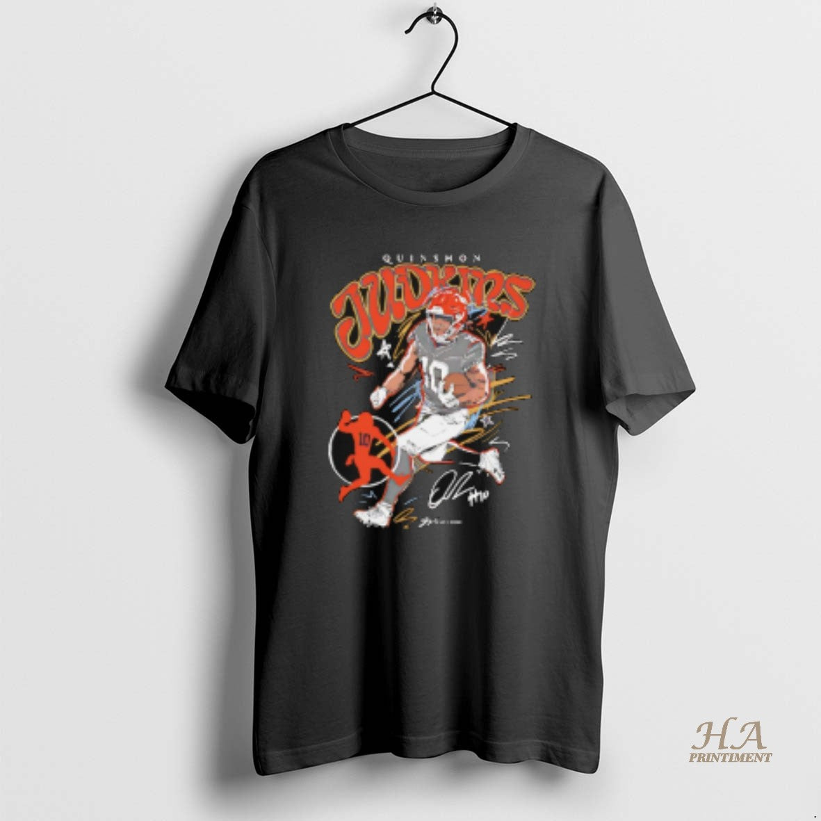 Official Quinshon Judkins Cleveland Browns Scribble Signature Vintage