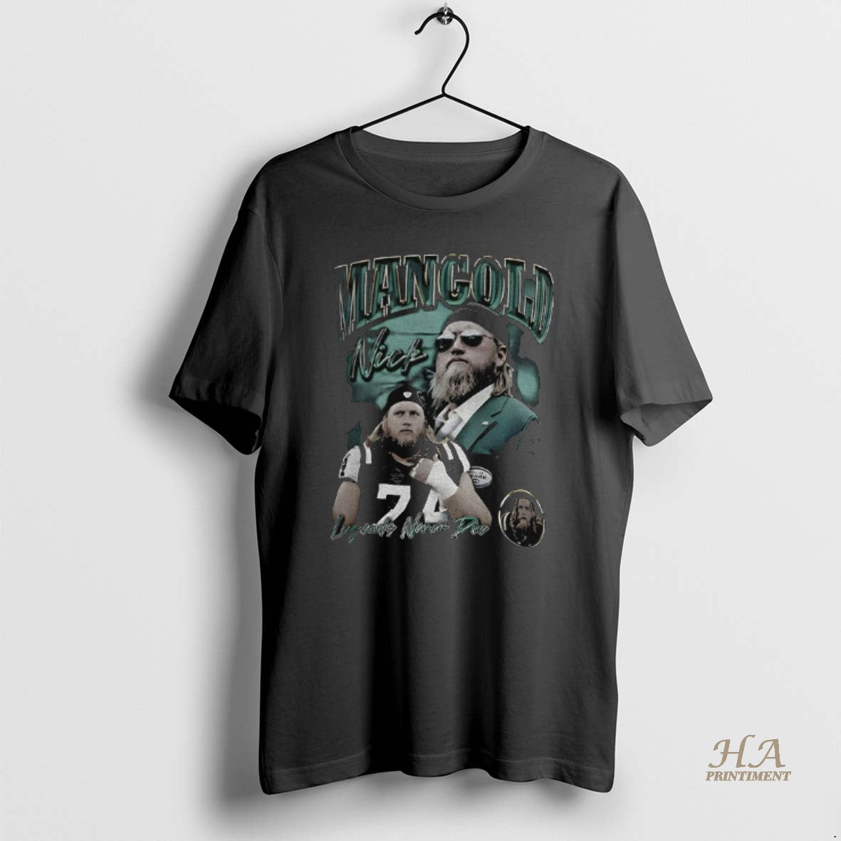 Official Rip Nick Mangold 74 New York Jets Tribute Football Memorial Legend Player 1984 2025