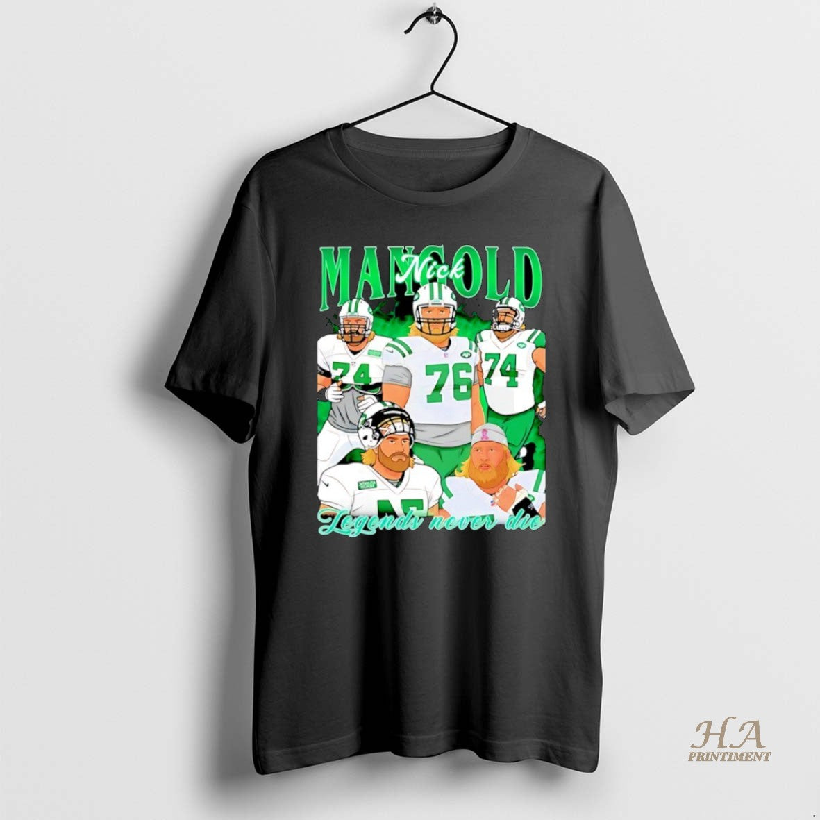 Official Rip Nick Mangold Legends Never Die Ny Jets Graphic