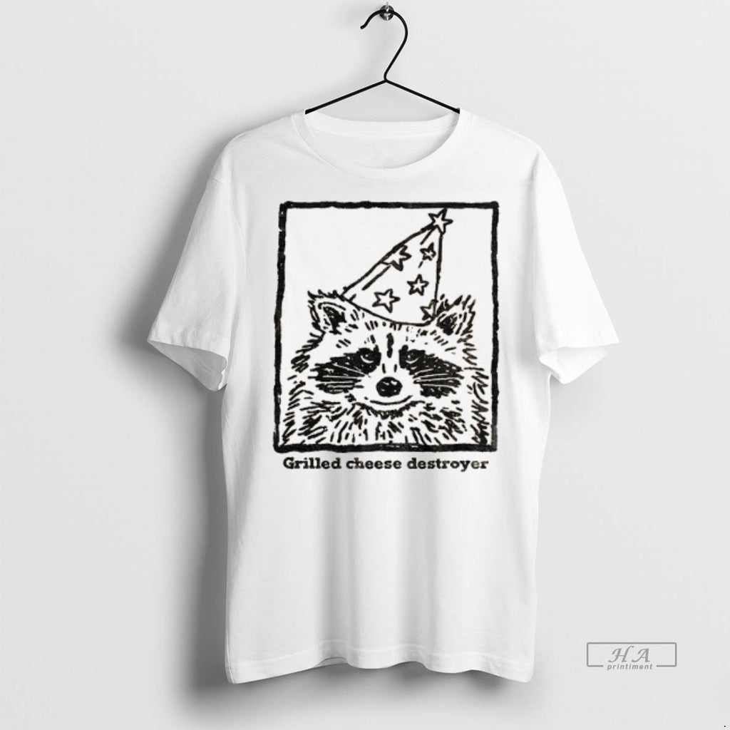 Official Raccoon Funny Grilled Cheese Destroyer Shirt