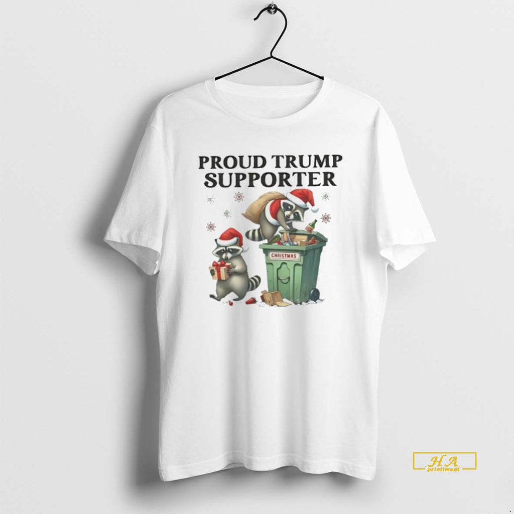Official Raccoons Christmas Hat Proud Trump Supporter