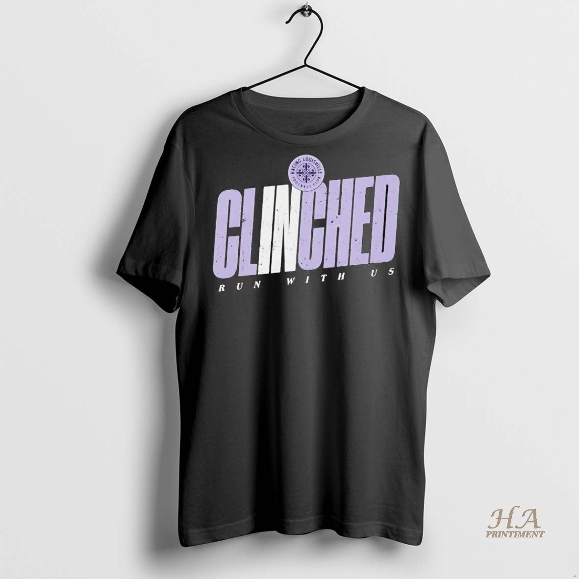 Official Racing Louisville Fc Clinched Run With Us Shirt