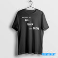 Official Raised By Kirk Spock And Mcco Black Tee Sweater