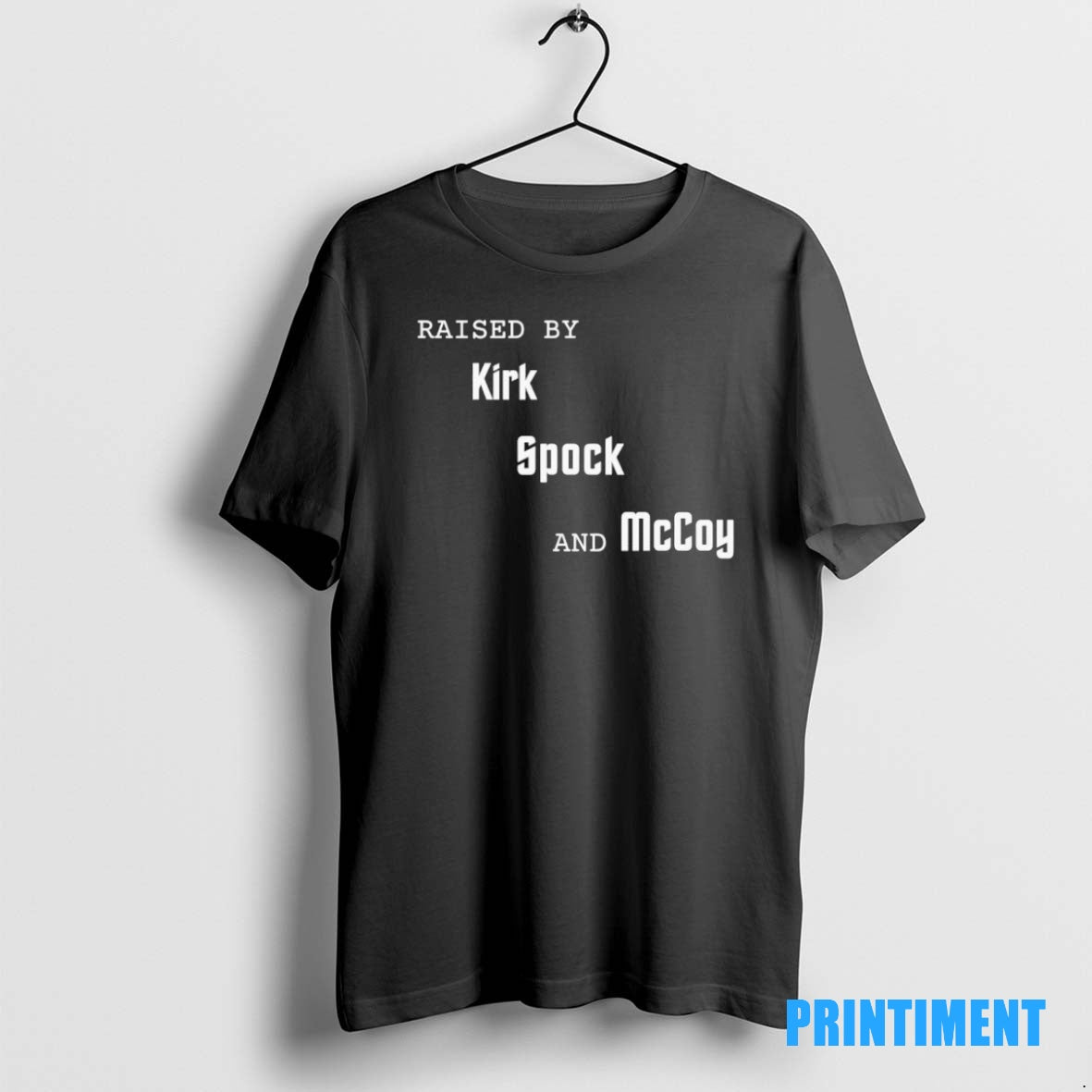 Official Raised By Kirk Spock And Mcco Black Tee Sweater