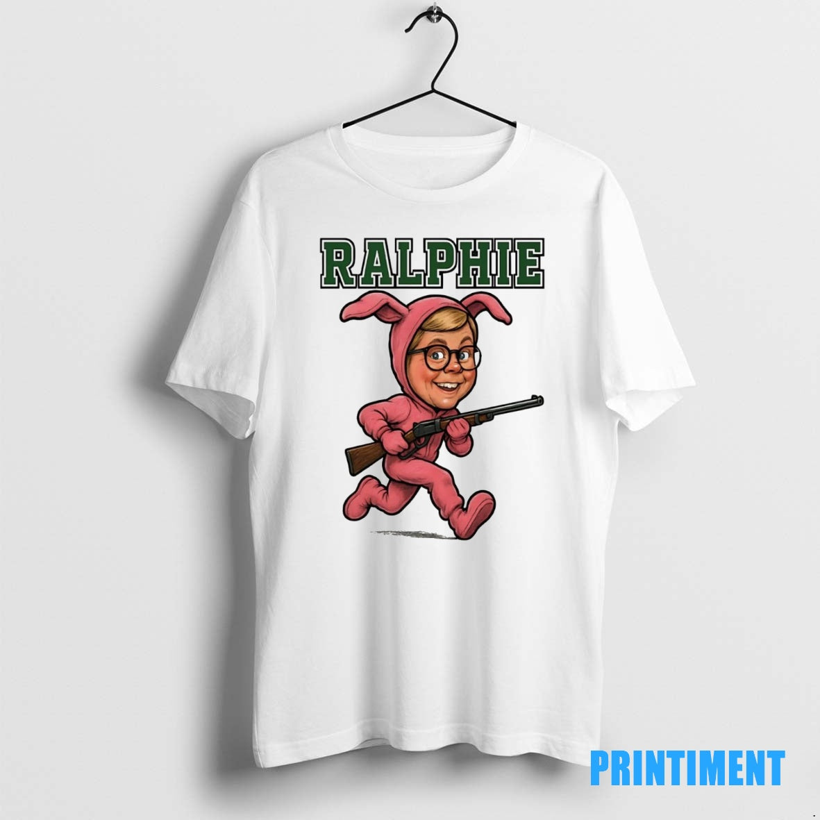 Official Ralphie Parker Bunny Caricature Christmas Tee Sweater