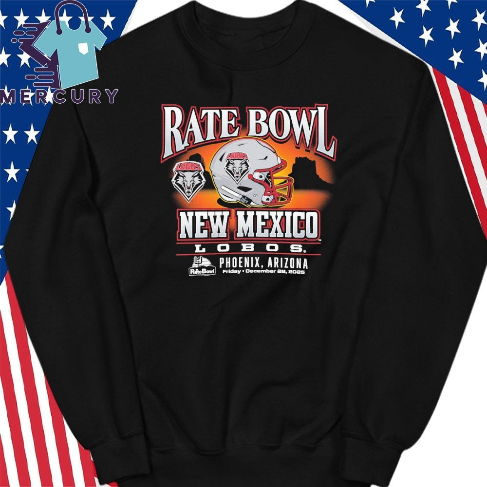 Rate Bowl 2025 New Mexico Lobos Horizon Helmet Shirt