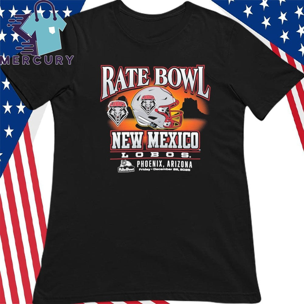Rate Bowl 2025 New Mexico Lobos Horizon Helmet Shirt