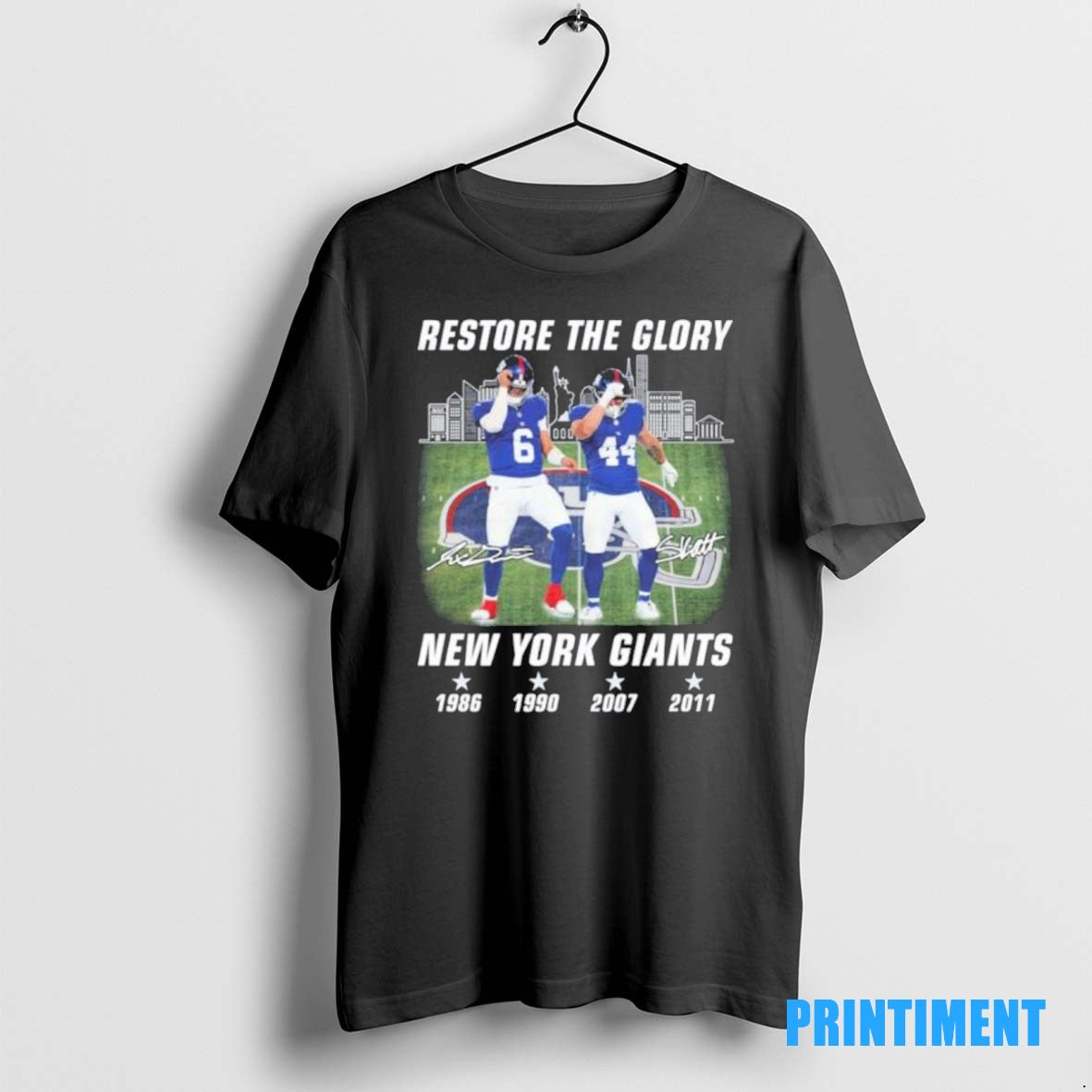 Official Re The Glory Jaxson Dart And Cam Skattebo New York Giants Tee Sweater