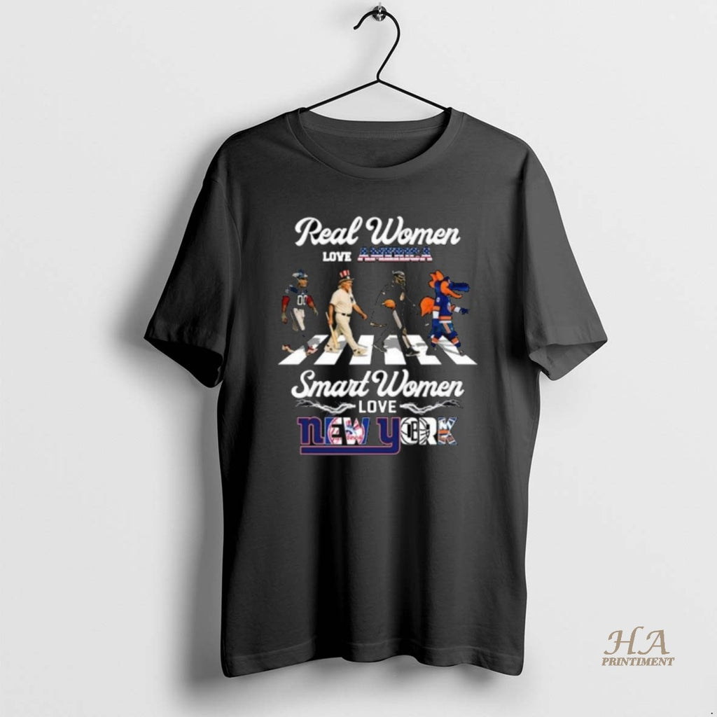 Official Real Women Love America Smart Women Love New York City Sports Giants Yankees Nets