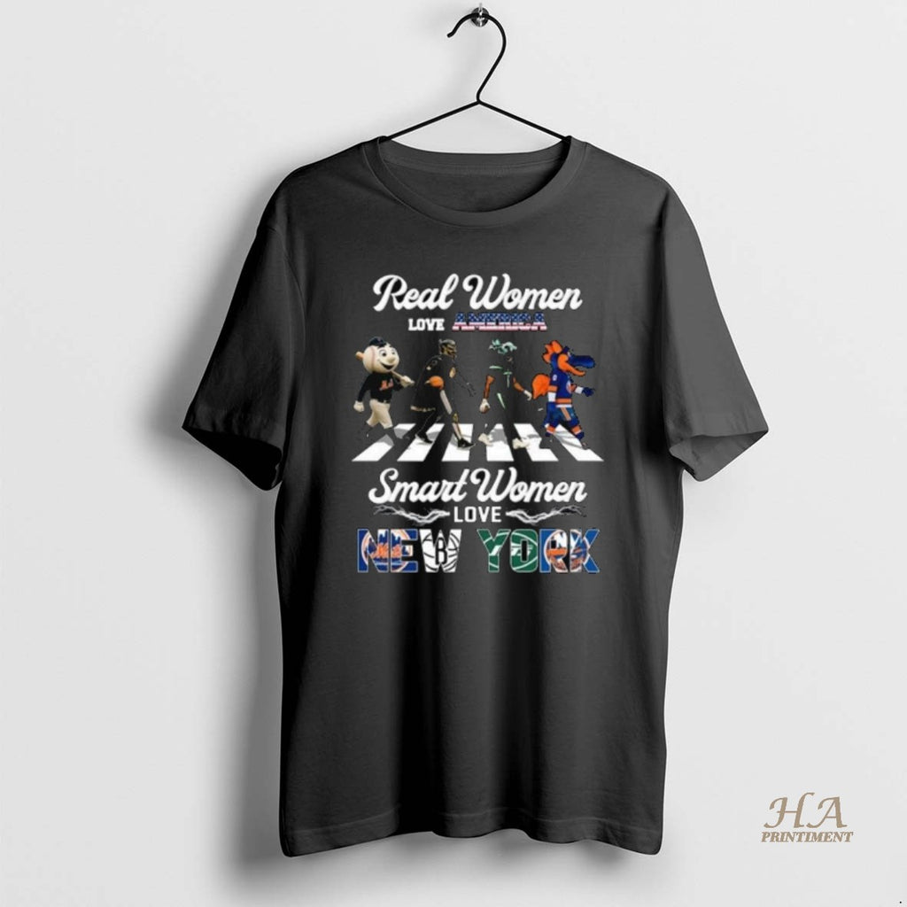 Official Real Women Love America Smart Women Love New York City Sports Mets Brooklyn Jets