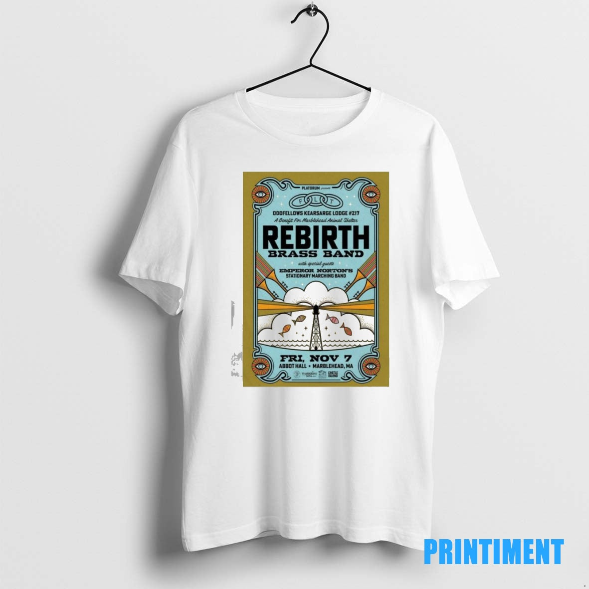 Official Rebirth Brass Band Abbot Hall In Marblehead Ma Nov 7 2025 Tee Sweater