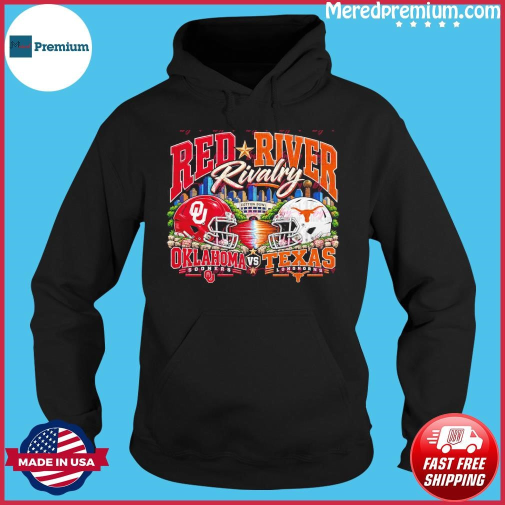 Red River Rivalry Oklahoma vs Texas Football Cotton Bowl Matchup Shirt