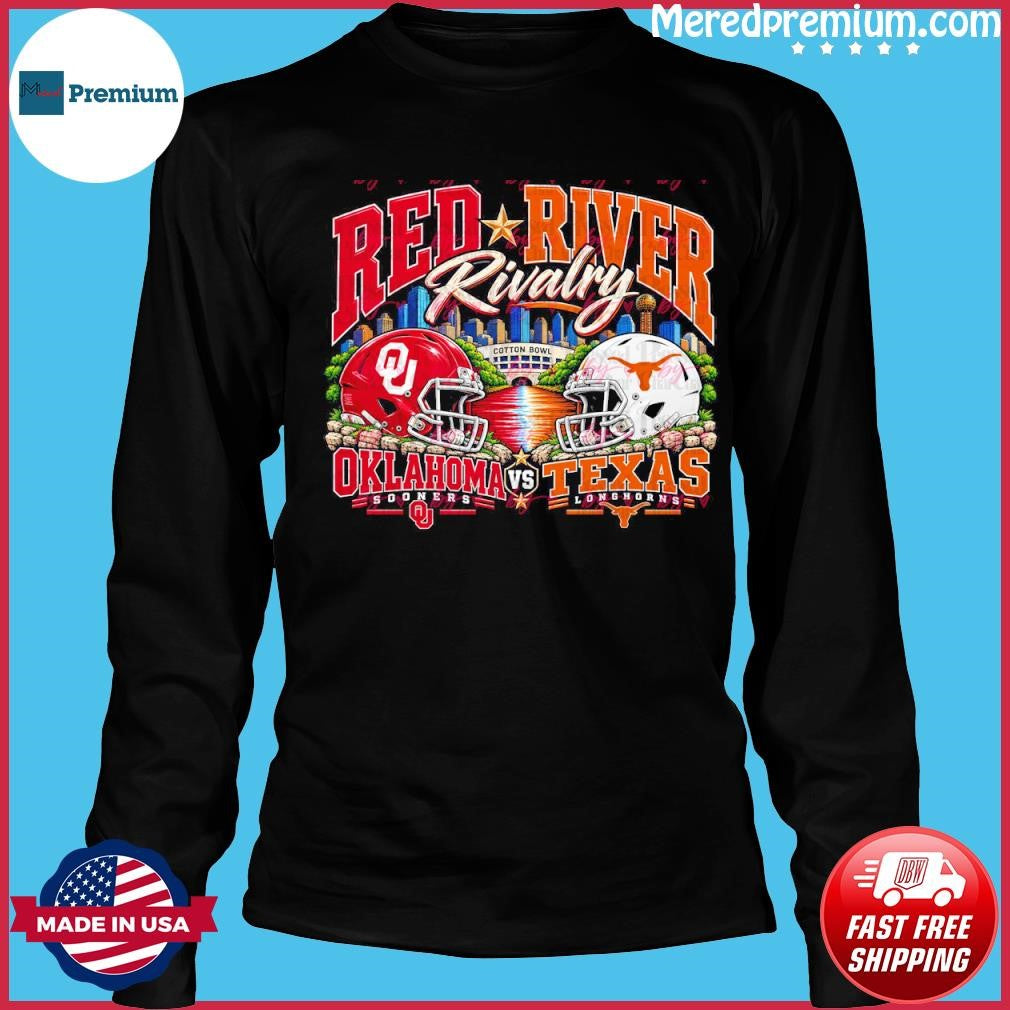 Red River Rivalry Oklahoma vs Texas Football Cotton Bowl Matchup Shirt