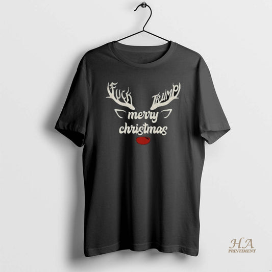 Official Reindeer Anti Trump Fdt Fuck Trump Merry Christmas 2025