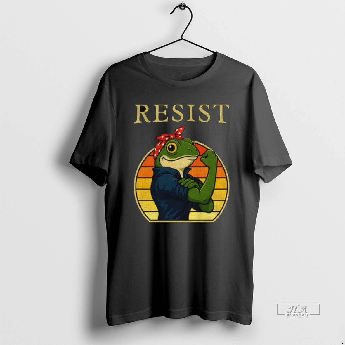 Official Resist Frog Portland Rosie The Riveter Funny Political