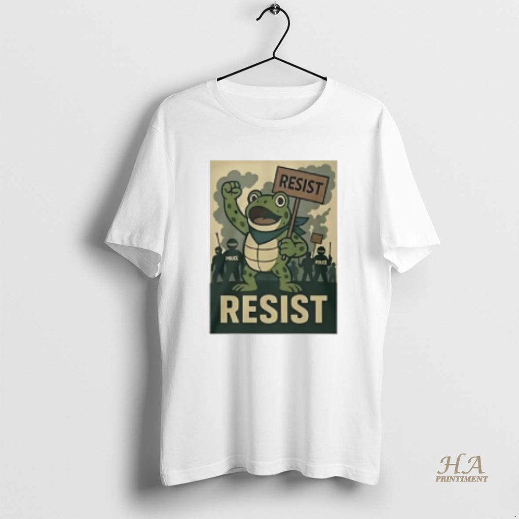 Official Resist Portland Frog Hop Heros Of Portland