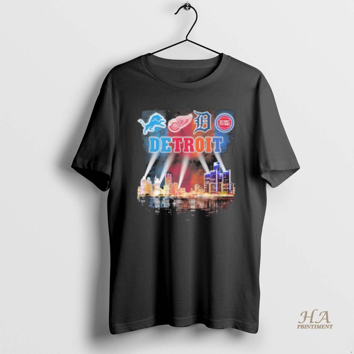Official Retro City Of Detroit Sports Teams Logo