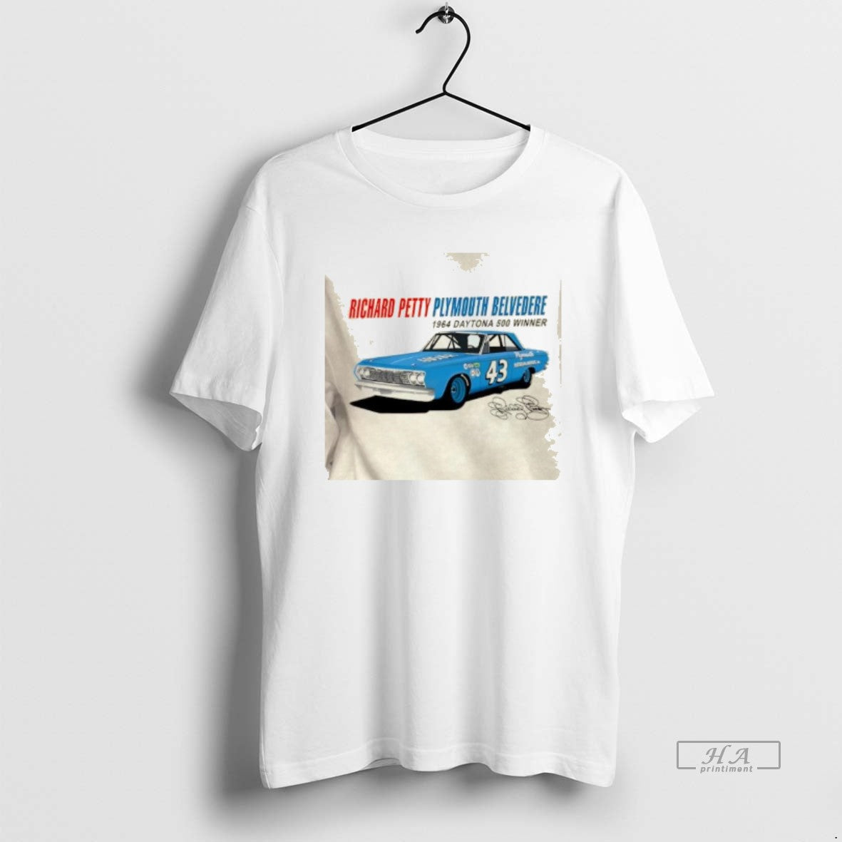 Official Richard Petty Plymouth Belvedere 1964 Daytona 500 Winner Signature