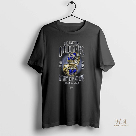 Official Rings Los Angeles Dodgers World Champions Back To Back 2024 2025 Logo