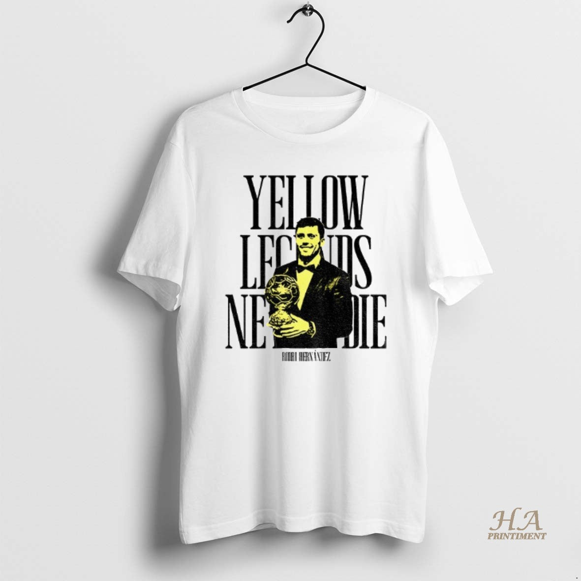 Official Rodrigo Hernandez Manchester City Fc Yellows Legends Never Die Signature