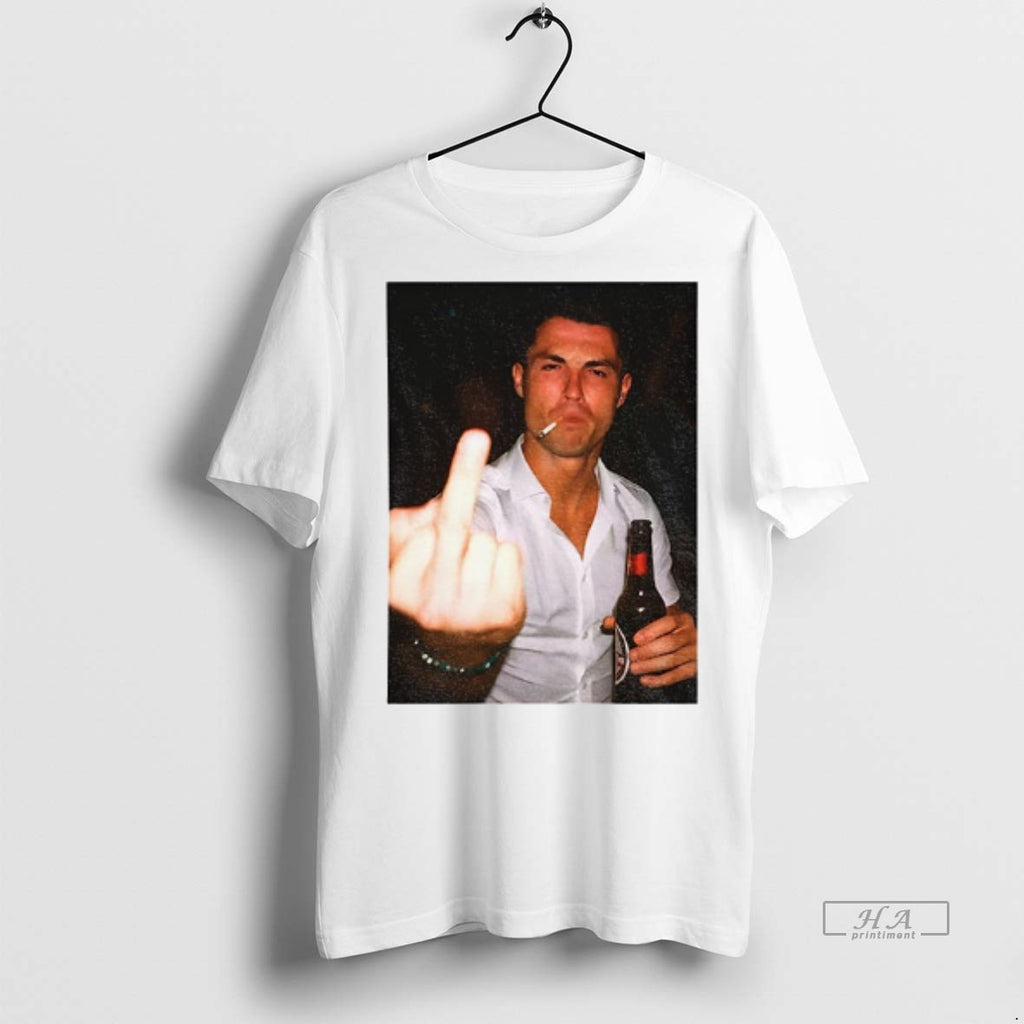 Official Ronaldo After Hours Cristiano Ronaldo Middle Finger Shirt