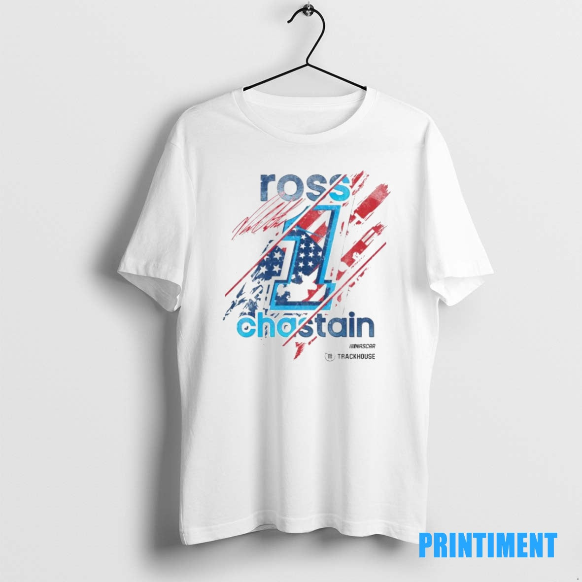 Official Ross Chastain Trackhouse Racing Team Collection 2026 Driver Flag Ornaments Tee Sweater