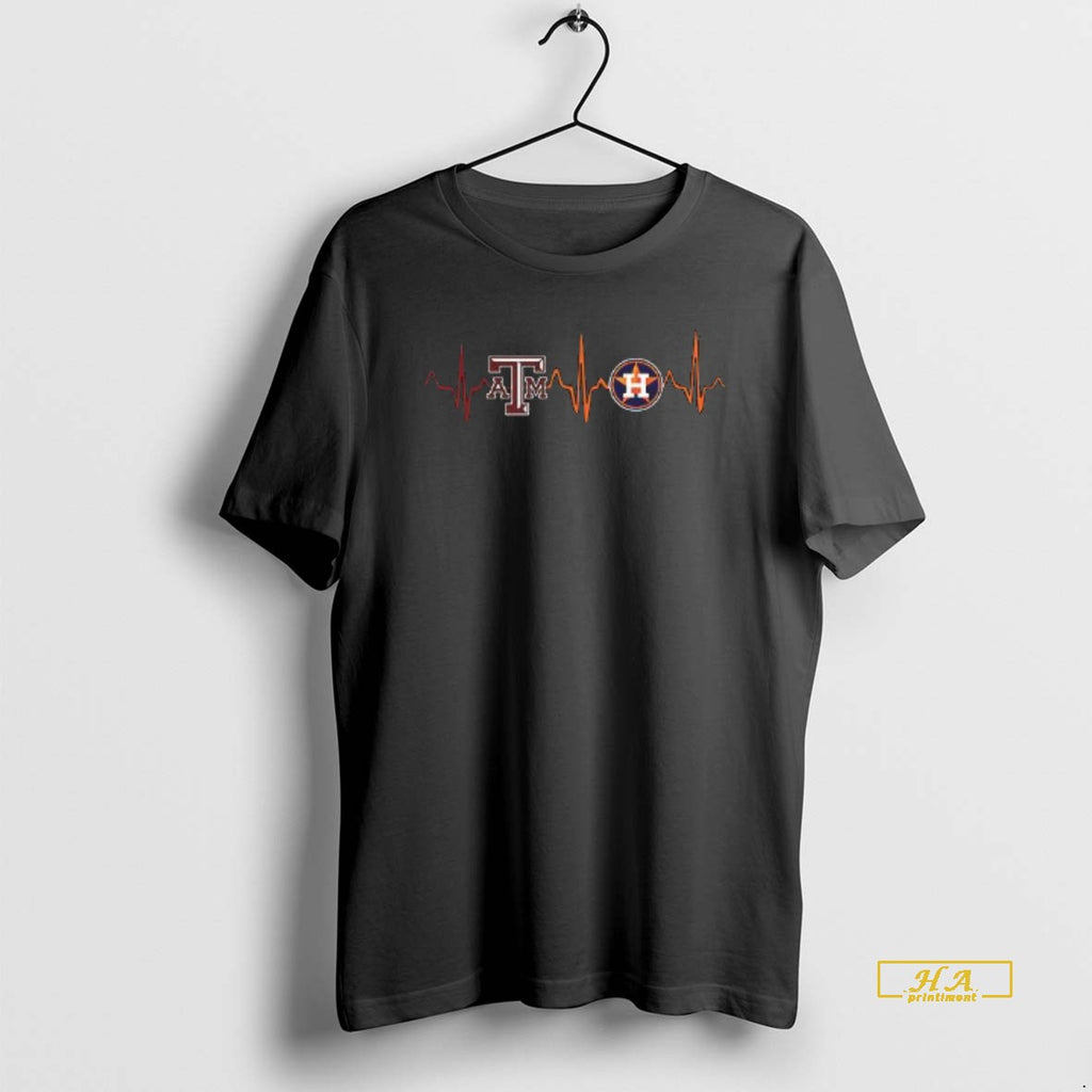 Official Rugby Team And Houston Astros Baseball Team Heartbeat