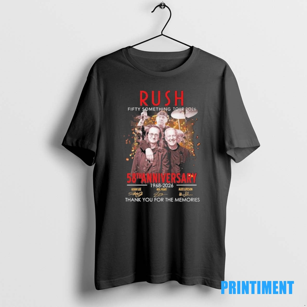 Official Rush Fifty Something Tour 2026 58th Anniversary 1968 2026 Tee Sweater