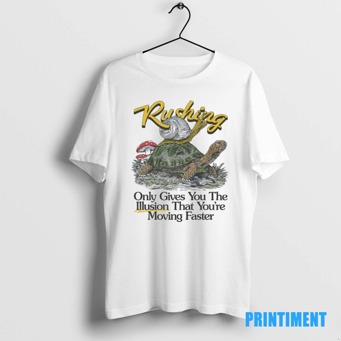 Official Rushing Only Gives You The Illusion That Youre Moving Faster Tee Sweater