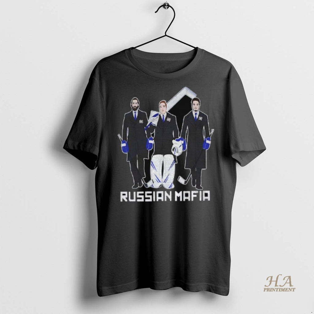Official Russian Mafia Nikita Kucherov Andrei Vasilevskiy Mikhail Sergachev Tampa Bay Lightning Shirt