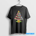 Official Sf 49ers And Golden State Warriors Christmas Tree Two Teams Tee Sweater