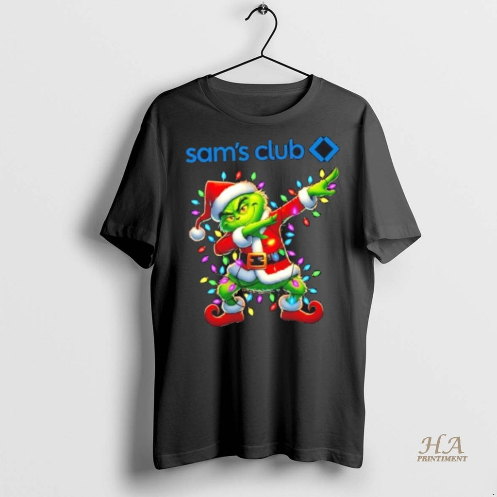 Official Sams Club Grinch Dabbing Merry Christmas Shirt