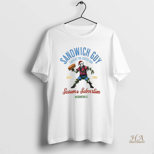 Official Sandwich Guy Merry Resistmas Seasons Subvertion Washington Dc
