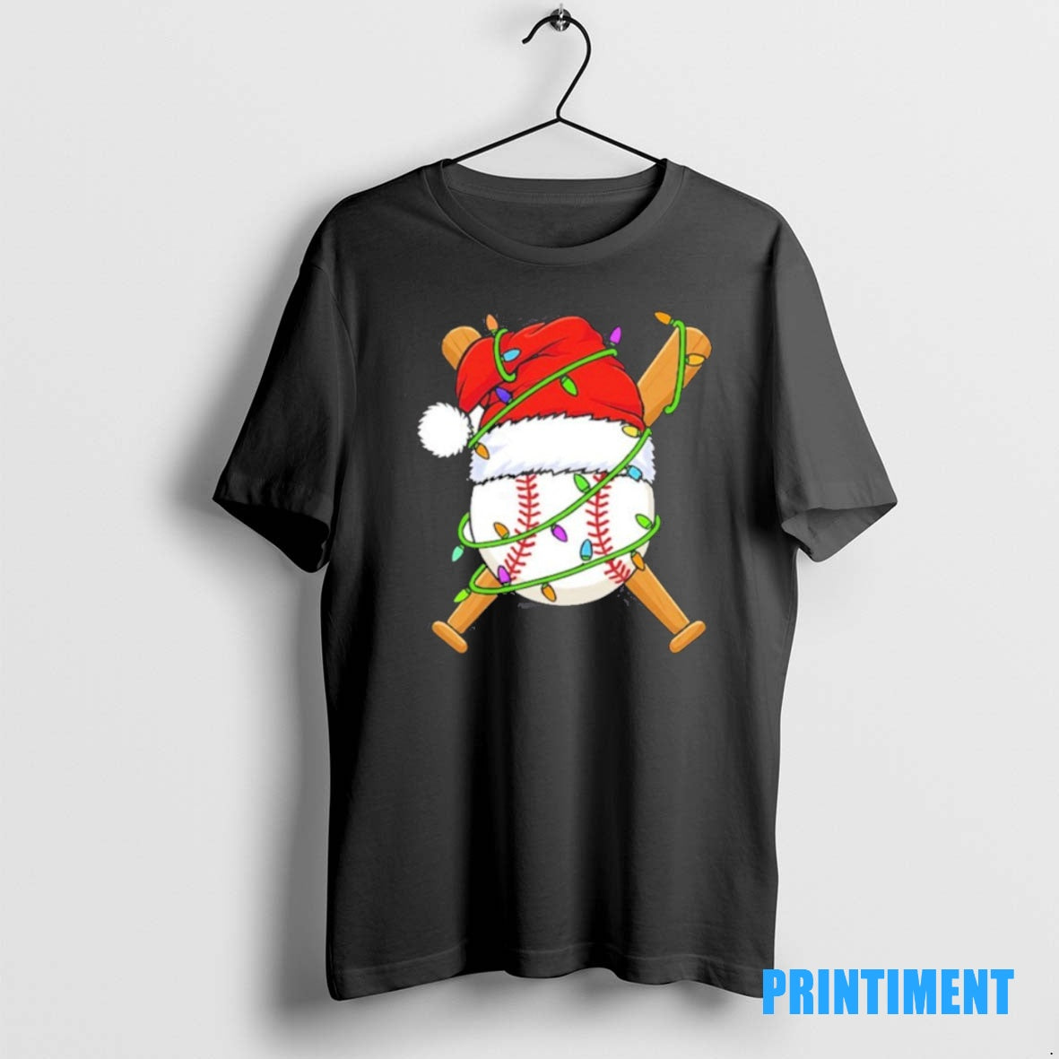 Official Santa Baseball Light Christmas Tee Sweater
